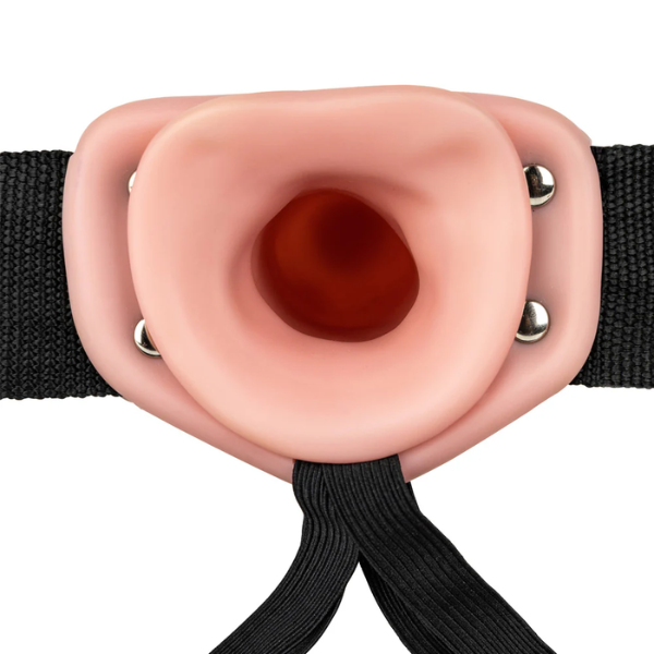 RealRock Hollow Strap-On 8 Inch - Totally Adult