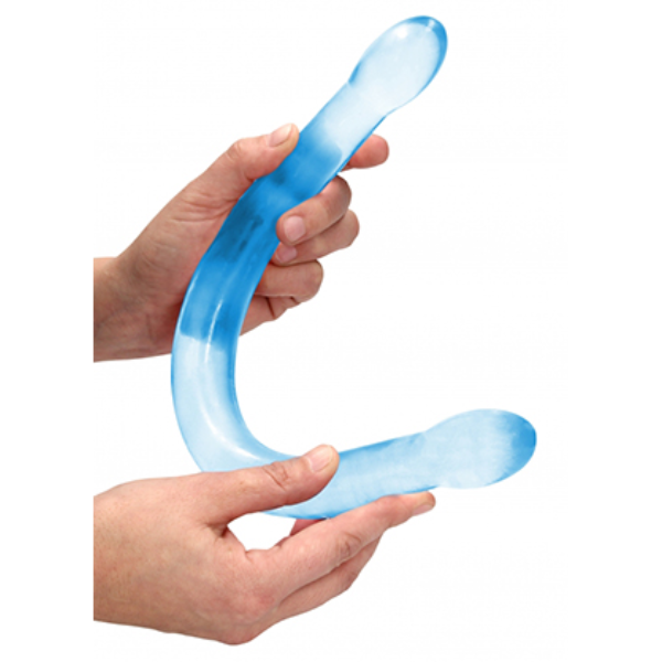RealRock Jelly Non Realistic Double Dildo 17 Inch - Totally Adult