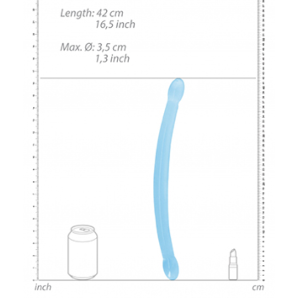 RealRock Jelly Non Realistic Double Dildo 17 Inch - Totally Adult