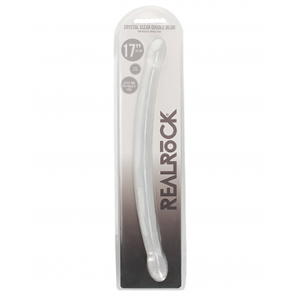 RealRock Jelly Non Realistic Double Dildo 17 Inch - Totally Adult