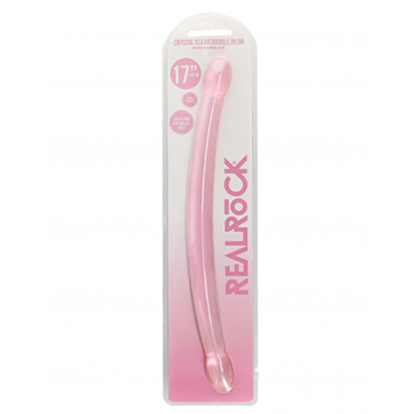 RealRock Jelly Non Realistic Double Dildo 17 Inch - Totally Adult