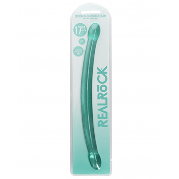 RealRock Jelly Non Realistic Double Dildo 17 Inch - Totally Adult