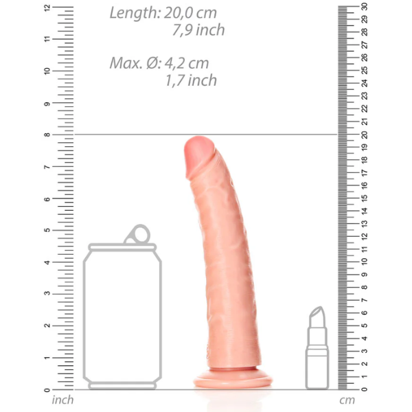 RealRock Realistic Slim Dildo 7 Inch - Totally Adult