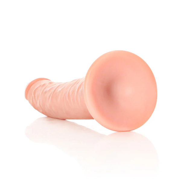 RealRock Realistic Slim Dildo No Balls 8 Inch - Totally Adult