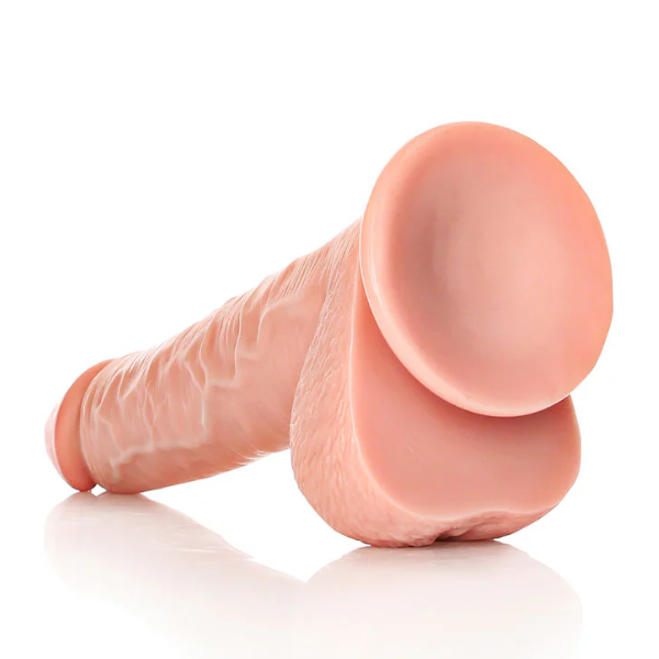 RealRock Realistic Straight Dildo with Balls 12 Inch - Totally Adult