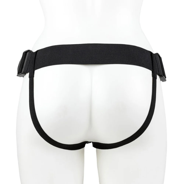 RealRock Vibrating Hollow Strap-On No Balls 10 Inch - Totally Adult