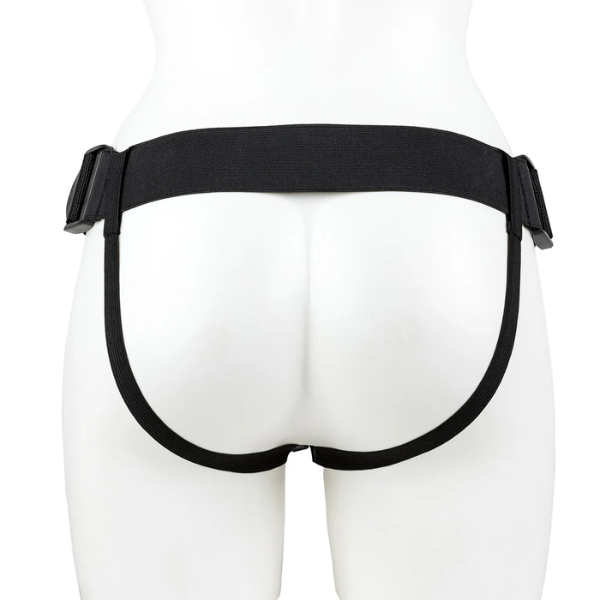 RealRock Vibrating Hollow Strap-On With Balls 9 Inch - Totally Adult