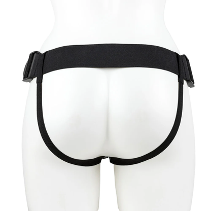 RealRock Vibrating Hollow Strap-On With Balls 9 Inch - Totally Adult