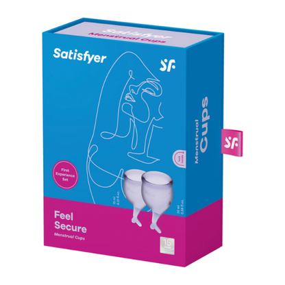Satisfyer Feel Secure Menstrual Cups - Totally Adult