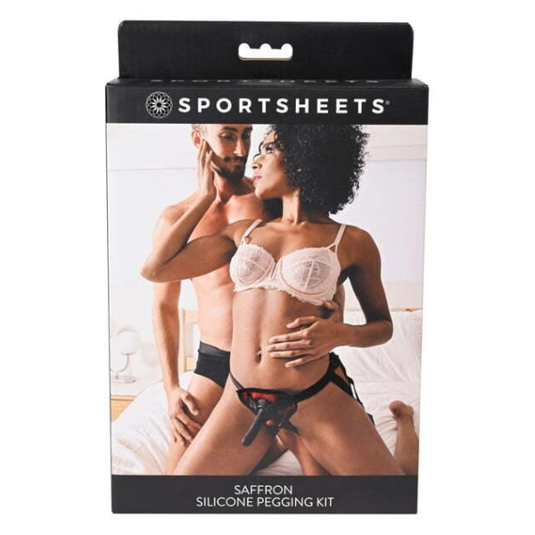 Sportsheets Saffron Silicone Pegging Kit - Totally Adult