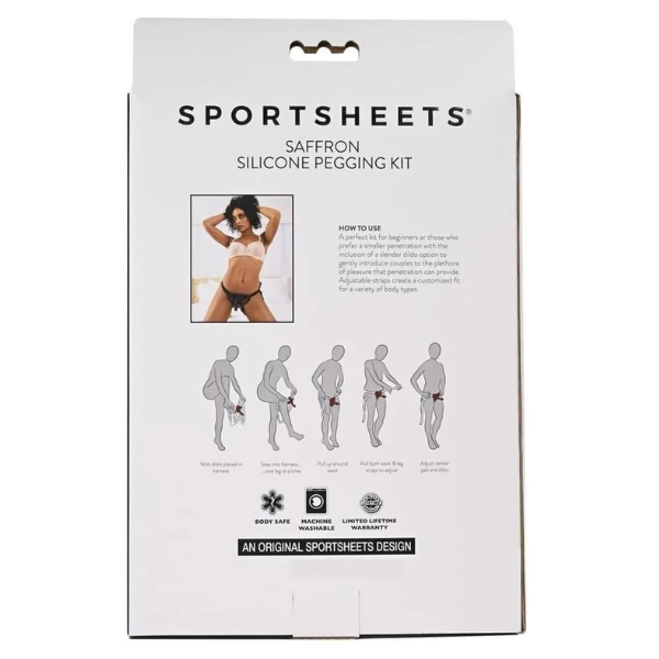 Sportsheets Saffron Silicone Pegging Kit - Totally Adult