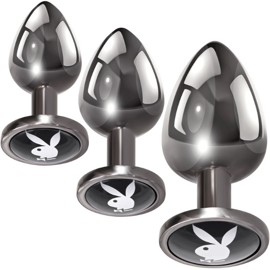 Playboy Pleasure Pleasure 3 Ways Butt Plugs - Totally Adult
