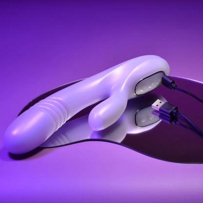 Playboy Pleasure Bumping Bunny Rabbit Vibrator - Totally Adult