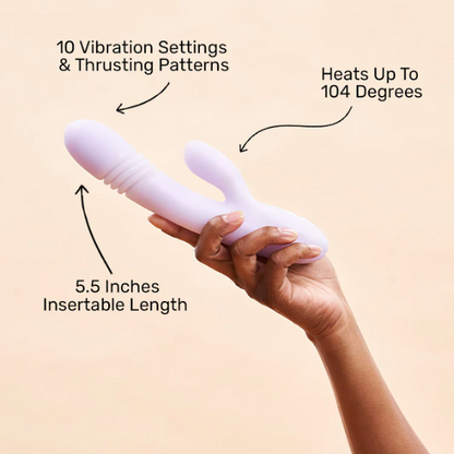 Playboy Pleasure Bumping Bunny Rabbit Vibrator - Totally Adult