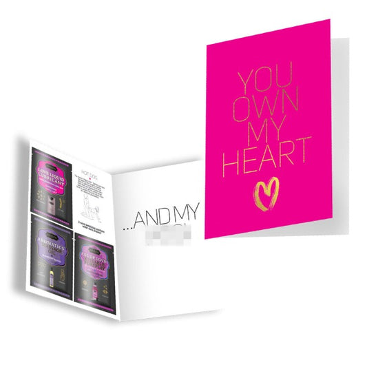 Naughty Notes Greeting Card You Own My Heart - Totally Adult