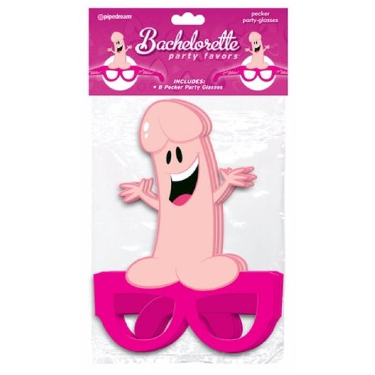 Bachelorette Pecker Glasses 8 pack - Totally Adult