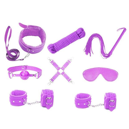 Love in Leather 9 Piece Bondage Kit - Totally Adult