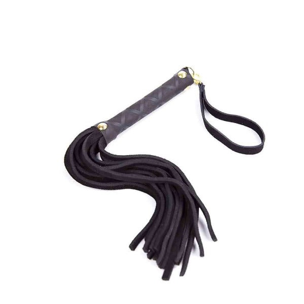 Suede Flogger Toggle Handle - Totally Adult