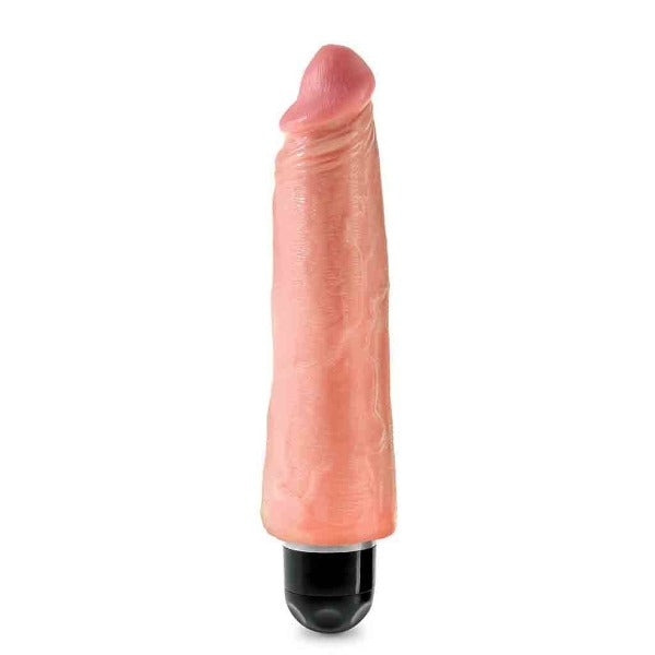 King Cock 8 Inch Vibrating Stiffy - Totally Adult