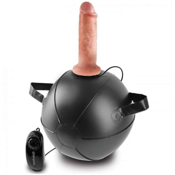 King Cock Vibrating Mini Sex Ball - Totally Adult