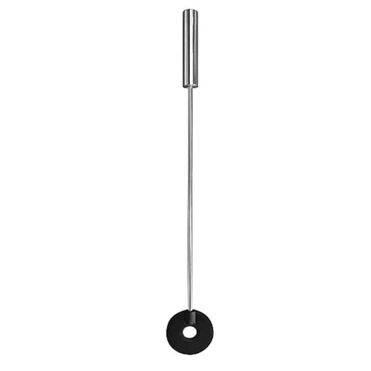 Leather Circle Tipped Metal Crop - Totally Adult