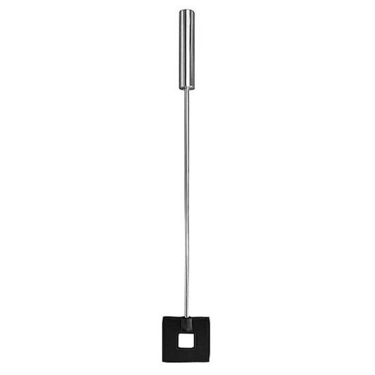 Leather Square Tipped Metal Crop - Totally Adult