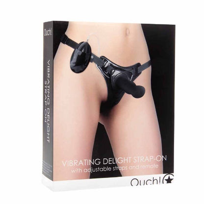 Ouch Vibrating Strap On Adjustable - Totally Adult