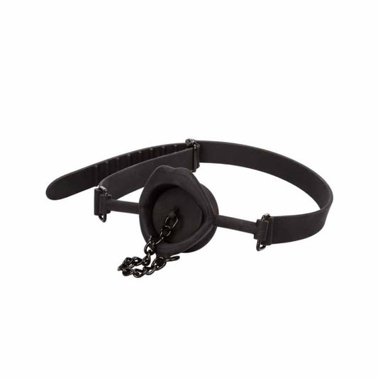 Scandal Silicone Stopper Gag Black - Totally Adult